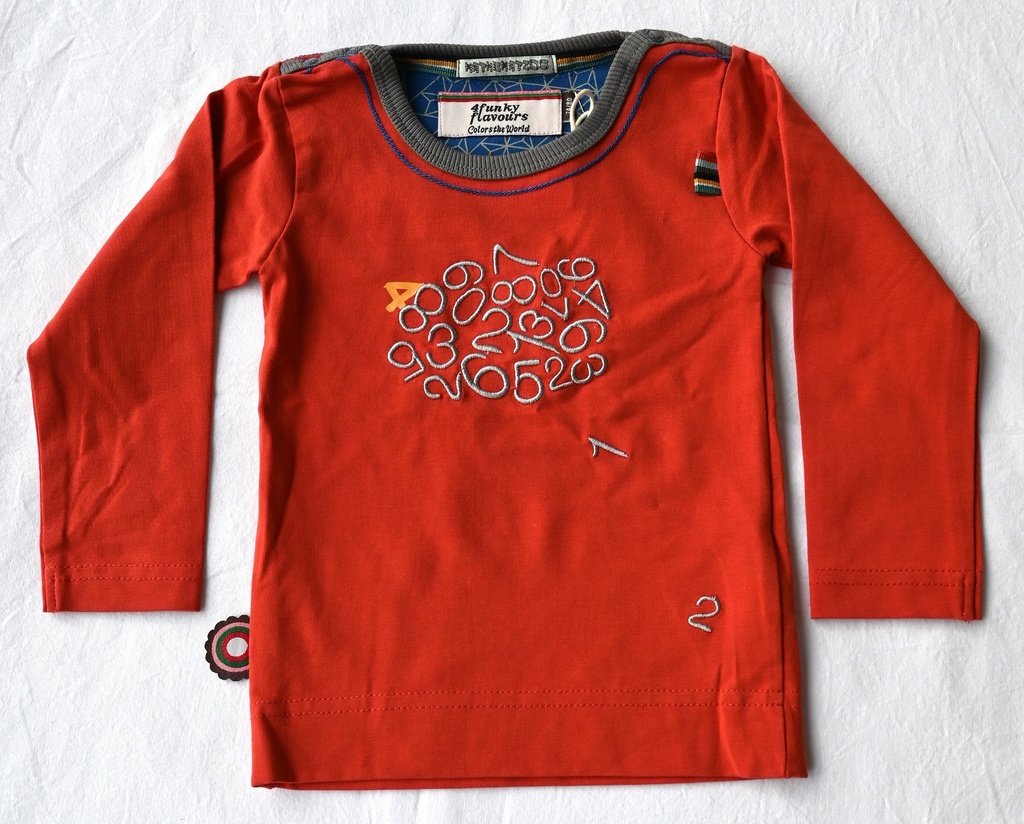 [SRE099] Longsleeve T-shirt, 4 funky flavours, 9/12 maanden