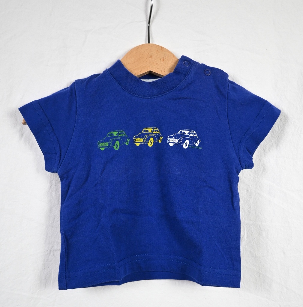 [SLA044] T-shirt, P'tit Filou, 3 maanden