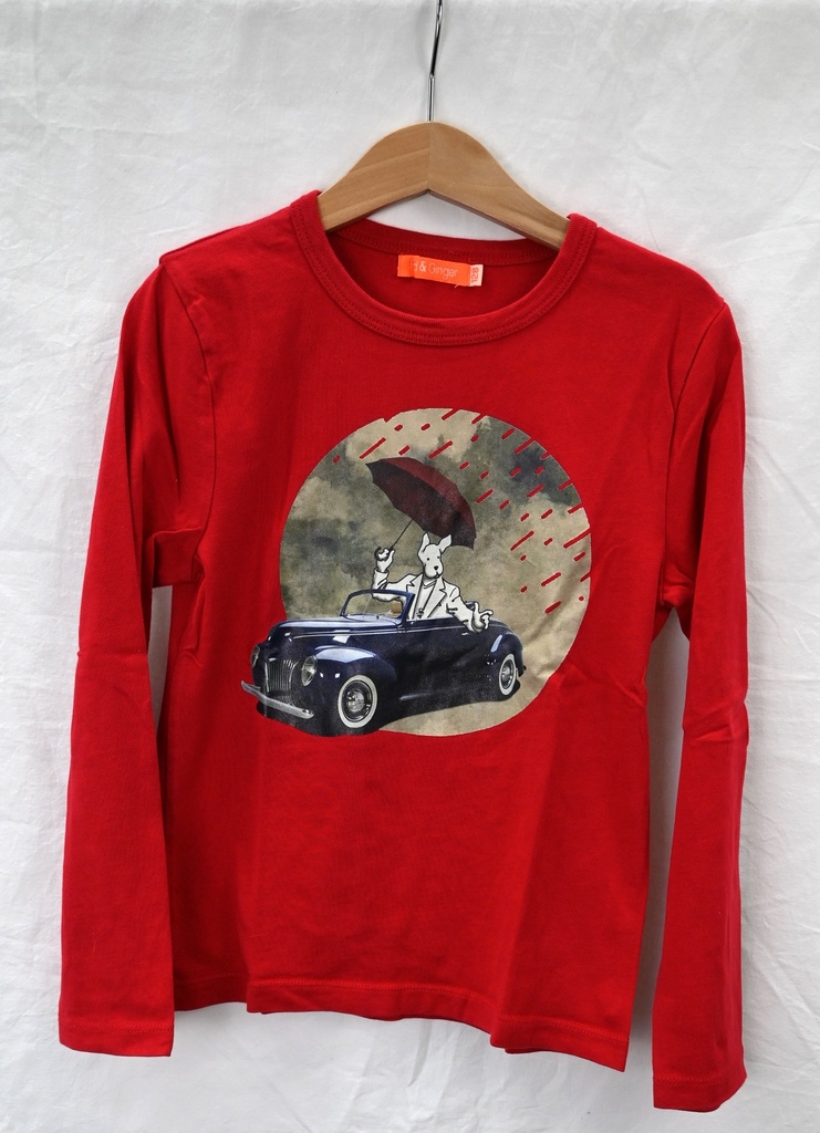 [EDK184] Longsleeve T-shirt, Fred & Ginger, 8 jaar