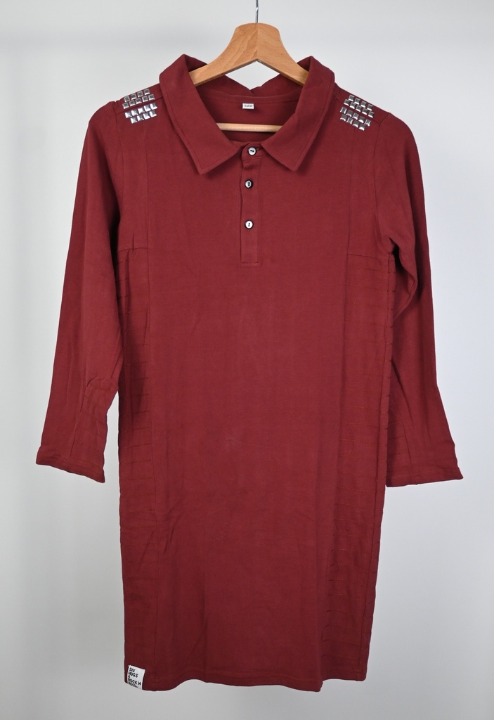 [ANGU020] Jurk, Six Hugs & Rock 'n Roll, 11/12 jaar - Pi