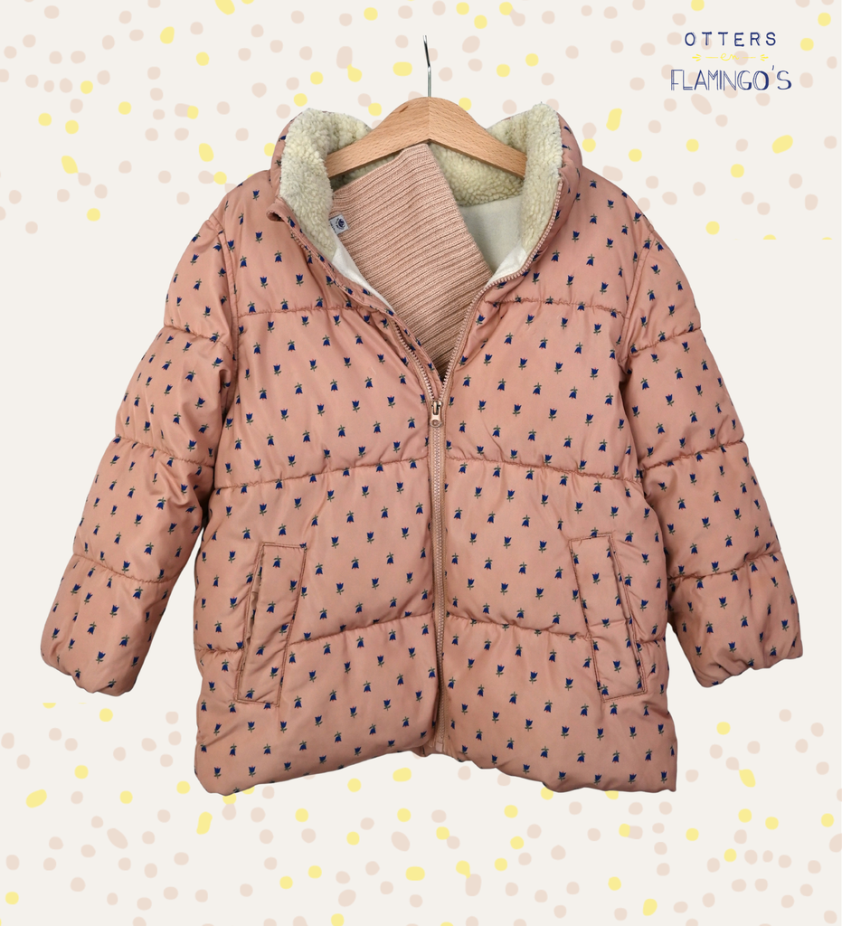 Winterjas en sjaal, Petit Bateau, 5 jaar - PI